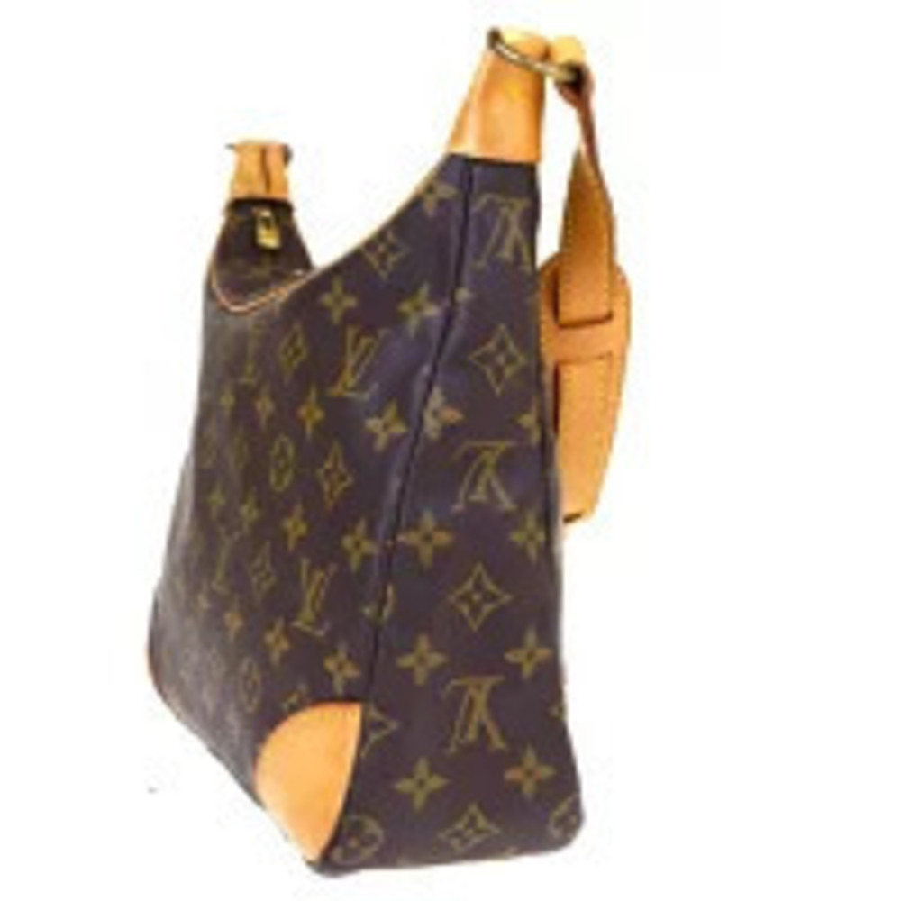Louis Vuitton Boulogne Bag Leather Shoulder Monogram Brown